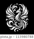 白抜き鳳凰 113980788