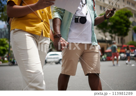 Couple sightseeing during excursion Couple sightseeing during excursion 113981289