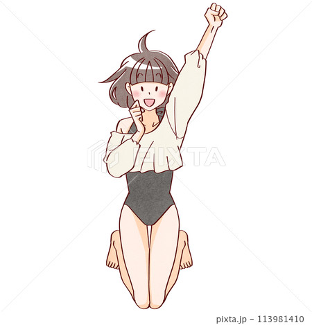 水着の女性01 113981410