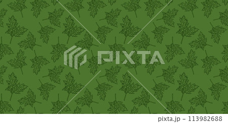 Simple flower seamless pattern, summer spring, bright vivid colors 113982688