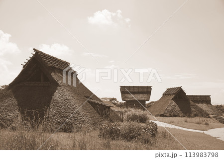 吉野ヶ里遺跡　竪穴式住宅 113983798