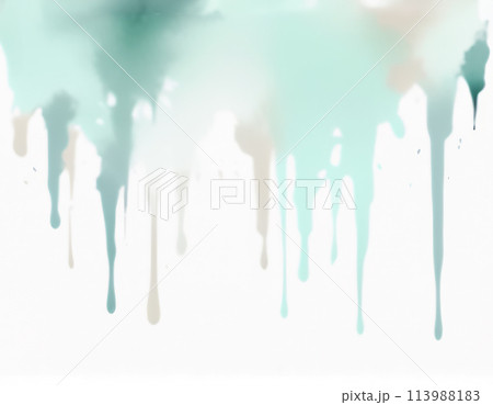 カラフルな水彩による背景イメージ  にじみ ぼかし 滴り落ちる 113988183