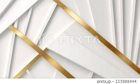 white luxury golden background elegant backdrop abstract banner modern design. background luxurious wallpaper texture line gray light curve wave illustration premium. luxury shape decoration graphic. 113988444