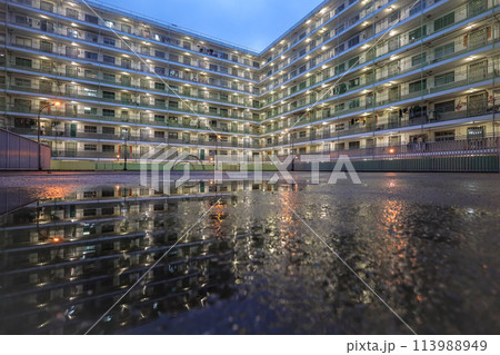 the reflection water of apartments ,Nam Shan Estate April 27 2024 the reflection water of apartments ,Nam Shan Estate April 27 2024 113988949