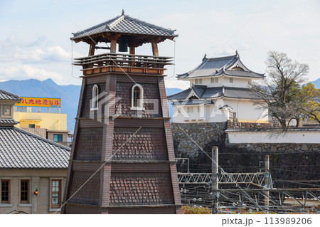 山梨県 甲府市 時の鐘と稲荷櫓 山梨県 甲府市 時の鐘と稲荷櫓 113989206