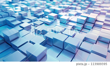 Background with Cubes, Generative AI 113989395