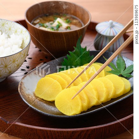 たくあん　漬物 113989675