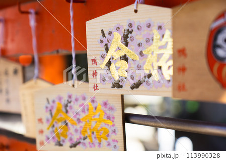 兵庫県川西市加茂遺跡の鴨神社(産土神) 合格祈願の絵馬 兵庫県川西市加茂遺跡の鴨神社(産土神) 合格祈願の絵馬 113990328