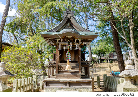 兵庫県伊丹市宮ノ前の猪名野神社　佐田彦神社 113990362