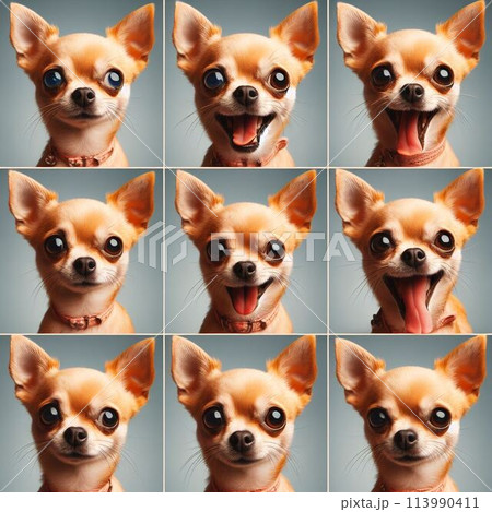 かわいいチワワの表情 かわいいチワワの表情 113990411