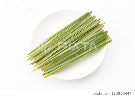 白バックのレモングラス 白バックのレモングラス 113990444