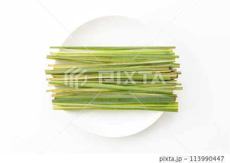 白バックのレモングラス 113990447