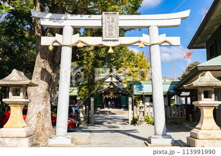 兵庫県伊丹市昆陽の東天神社(延命長寿の神) 鳥居 兵庫県伊丹市昆陽の東天神社(延命長寿の神) 鳥居 113991990