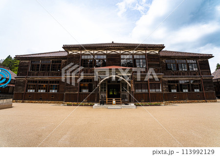 【廃校】旧吹屋小学校の校舎2　岡山県高梁市 113992129