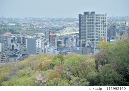 枡形山から見た春の一コマ 113992160
