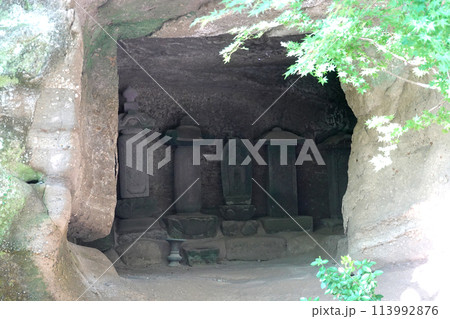 北鎌倉_明月院やぐら 北鎌倉_明月院やぐら 113992876