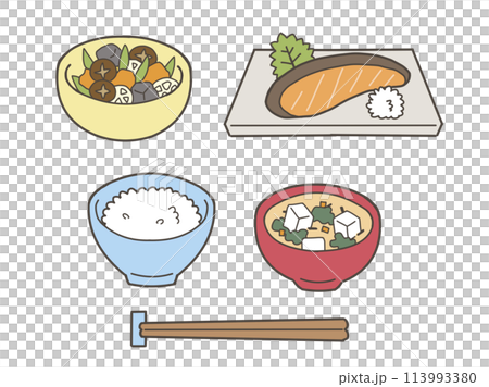 和食のイラスト 113993380