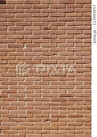 ヨーロッパの古い赤いレンガの壁面素材 113993657