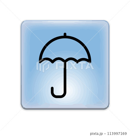 Illustration Vector graphic of umbrella icon template Illustration Vector graphic of umbrella icon template 113997169