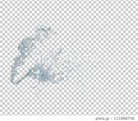3d water splash transparent, clear blue water scattered around isolated. 3d render illustration 3d water splash transparent, clear blue water scattered around isolated. 3d render illustration 113998756