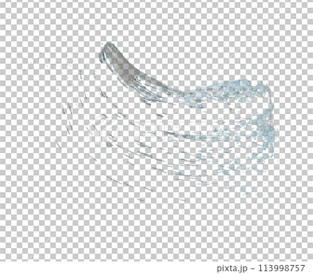 3d water splash transparent, clear blue water scattered around isolated. 3d render illustration 3d water splash transparent, clear blue water scattered around isolated. 3d render illustration 113998757