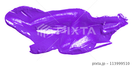 Purple brush isolated on white background. Watercolor Purple brush isolated on white background. Watercolor 113999510