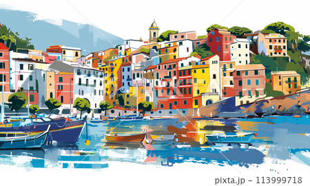 海に浮かぶヨット 113999718