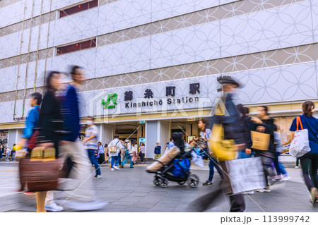 日本の東京都市景観　錦糸町駅などを望む＝令和6年4月20日 113999742