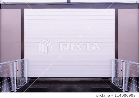 street wall background ,Industrial background, empty grunge urban street with warehouse brick wall 114000908