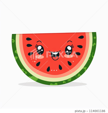 Watermelon fruit with white background Watermelon fruit with white background 114001186