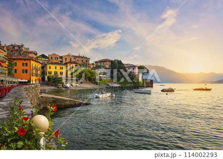 Bright evening in Varenna 114002293