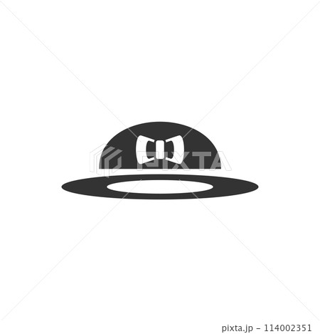 Women hat icon flat Women hat icon flat 114002351