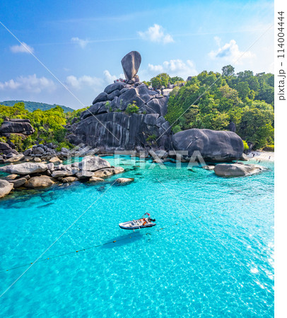 Aerial view of Similan island in Phang Nga, Thailand 114004444