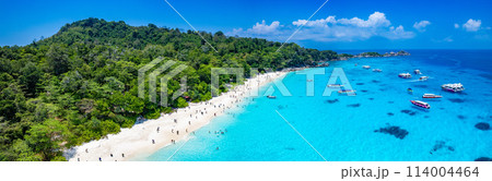 Aerial view of Similan island in Phang Nga, Thailand Aerial view of Similan island in Phang Nga, Thailand 114004464