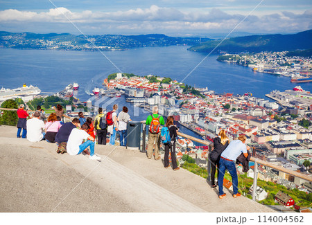 Bergen aerial panoramic view 114004562