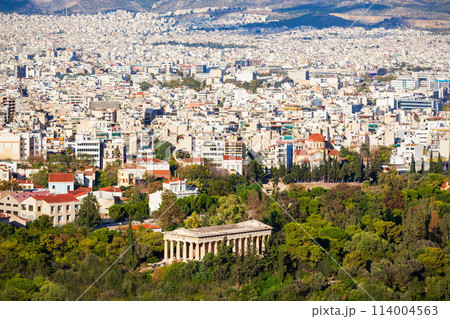 Athens aerial panoramic view 114004563