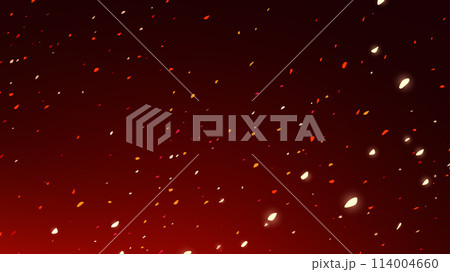 火の粉の舞うかっこいい雰囲気の背景イラスト_16:9 火の粉の舞うかっこいい雰囲気の背景イラスト_16:9 114004660