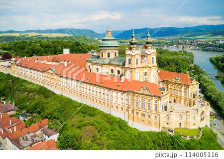 Melk Monastery aerial view 114005116