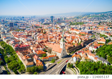 Bratislava aerial panoramic view 114005137