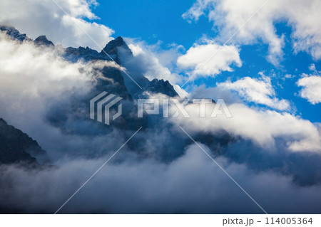 Manali to Leh mountain landscape, Himalayas 114005364