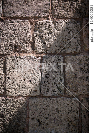 Texture and background of old stone wall memo architecture as background and texture. 114006085
