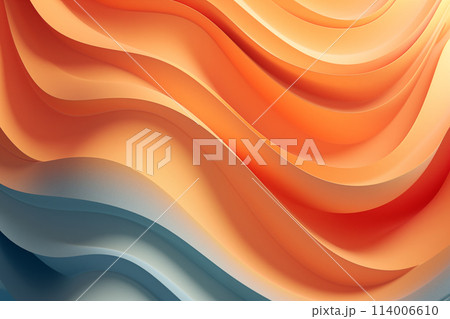 Wave lines of various colors background by...のイラスト素材 [114006610] - PIXTA