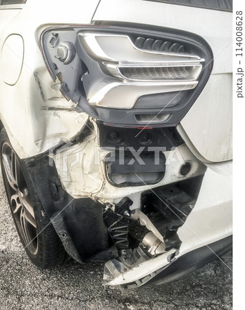 Wrecked car 114008628