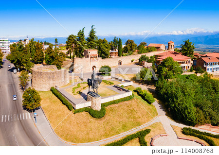 Batonis Tsikhe Fortress aerial view, Telavi Batonis Tsikhe Fortress aerial view, Telavi 114008768