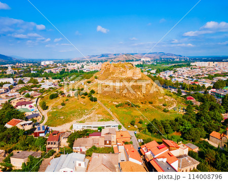 Gori Fortress aerial panoramic view, Georgia 114008796