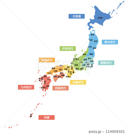日本地図 日本地図 114009301