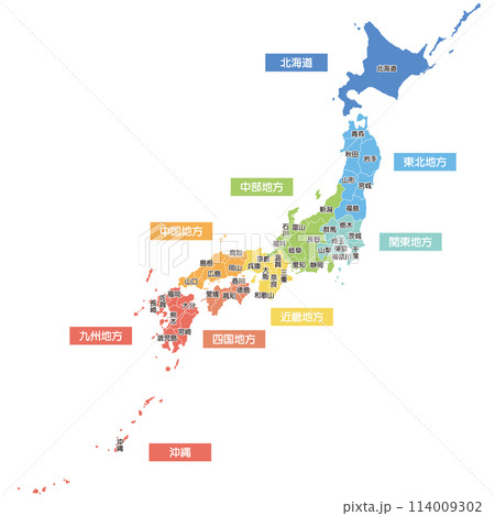 日本地図 日本地図 114009302