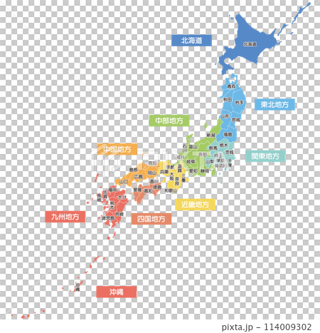 Map of Japan  114009302