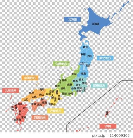 Map of Japan  114009303