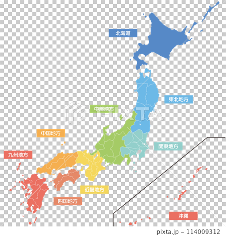 日本地図 114009312